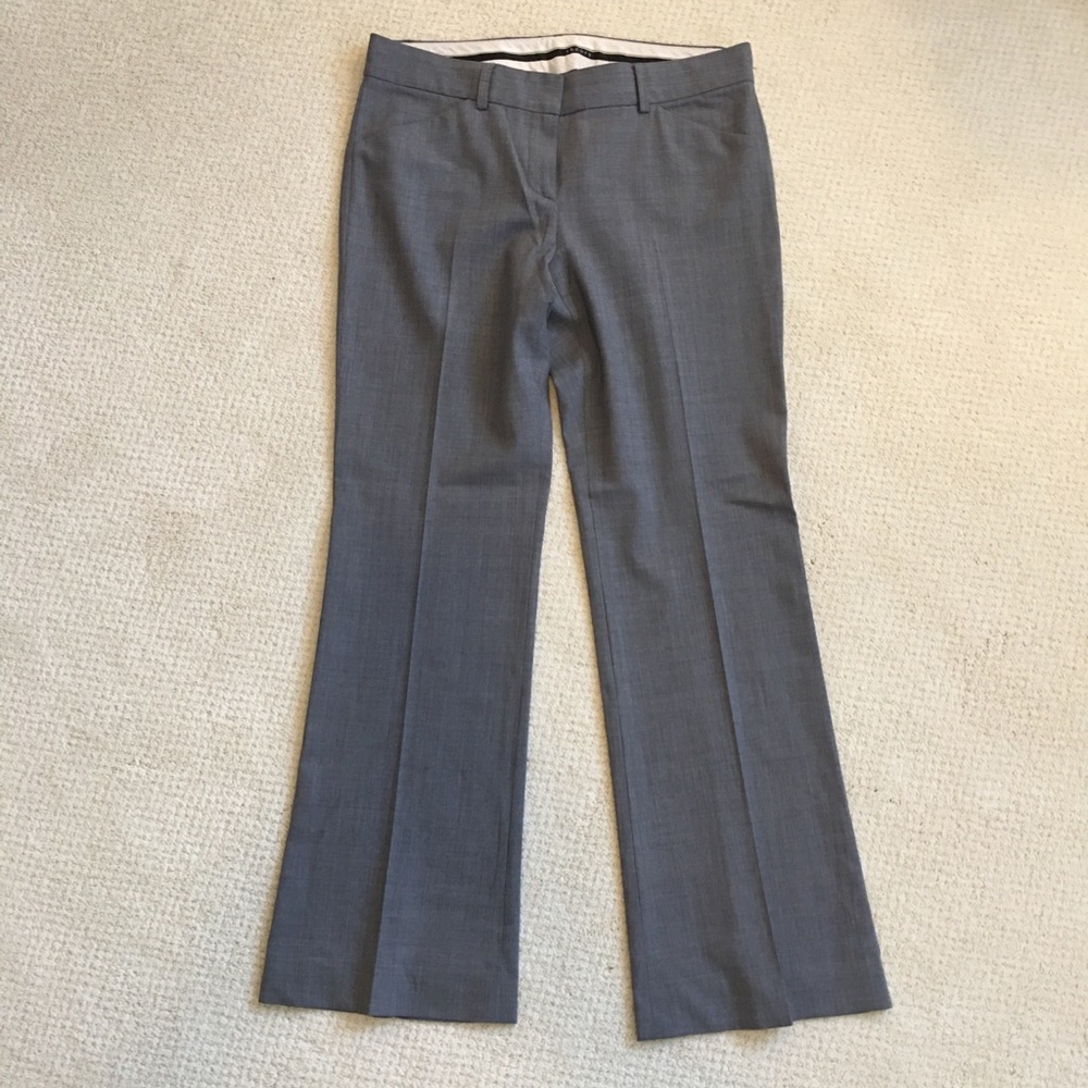 Theory Wool / Lycra Pants, Dark Grey